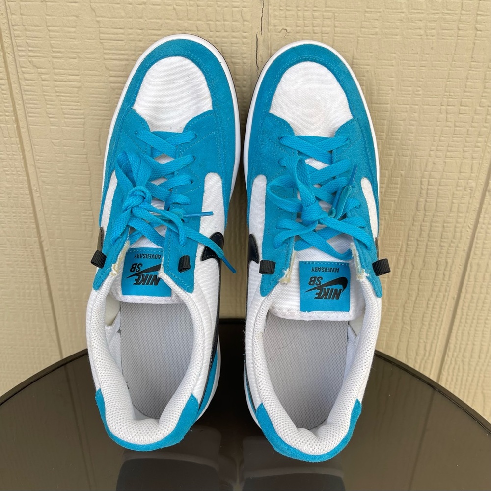 Pre- Owned Men Nike SB Adversary Skate Shoes Laser Blue CW7456-403 Size 10.5 - Picture 5 of 12